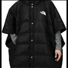THE NORTH FACE ポンチョ 中綿 ブラック フード付き