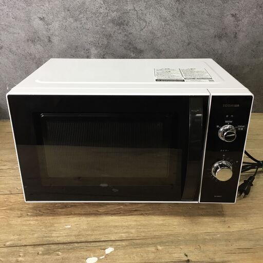 TOSIBA 電子レンジ フラット庫内 520w 2022年製 ER-WM17(W)