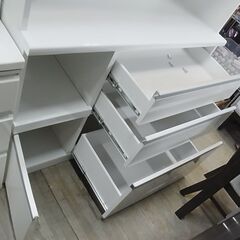 松田家具 スプリットレンジ キッチンボード 120レンジボード 食器棚 