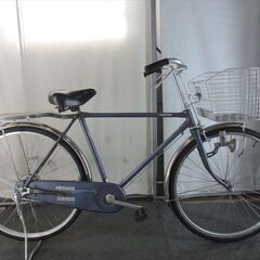 Ｄ847★限定特価　整備済み★ブリヂストン　MESSAGE　ロッド式★中古自転車【26インチ　ブルー　レトロ 】