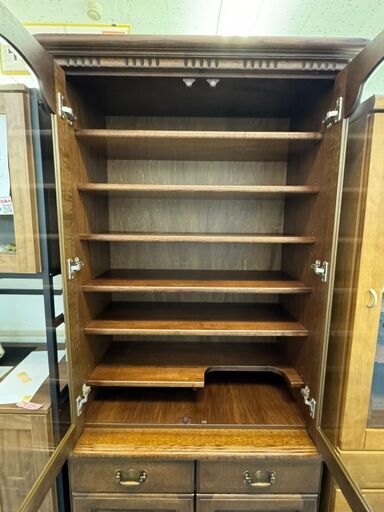 3-100 本物の家具 手作り食器棚【一部地域配送可・現状渡し 