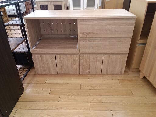 ☆ジモティ割あり☆ パモウナ レンジボード ベージュ H197.5×D44.5