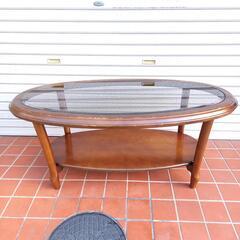 マルニ木工 maruni ガラストップテーブル 110cm幅