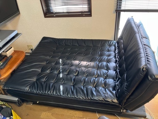 ニトリ ソファーベッド カウチソファにもなるソファベッド(XL01 GY