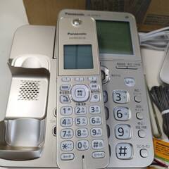 【美品】Panasonic コードレス電話機 VE-GD78DL-N