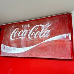 店頭引取限定】コカ・コーラ ホーロー看板 昭和レトロ 当時もの