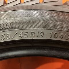 YOKOHAMA ice GUARD iG30 255/45R19 19インチ スタッドレス 4本 バリ溝 ベンツ/Sクラス audi/A8等　(KTM187)