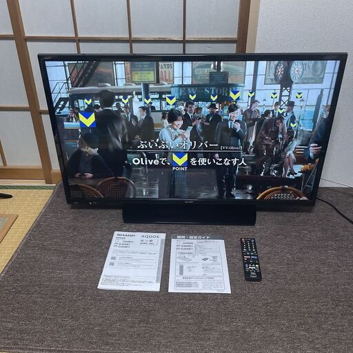 特売！シャープ フルHD 40V型 液晶テレビ アクオス 2T-C40AE1 USBハードディスク録画対応 SHARP AQUOS LED液…  (パックマン) 茨木のテレビ《液晶テレビ》の中古あげます・譲ります｜ジモティーで不用品の処分