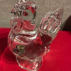 バカラのアニマルクリスタルにわとり