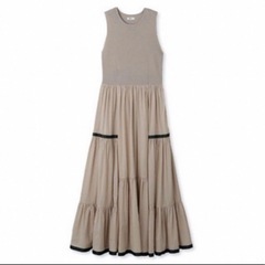 FRAY I.D ニットコンビタックティアードワンピース