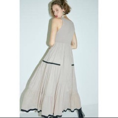 FRAY I.D ニットコンビタックティアードワンピース