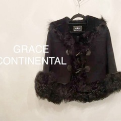 ⭐︎美品⭐︎グレースコンチネンタル　ムートン ジャケットラム革