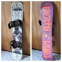 DEATHLABEL 151cm BURTON CARTELビンディングセット