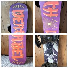 DEATHLABEL 151cm BURTON CARTELビンディングセット