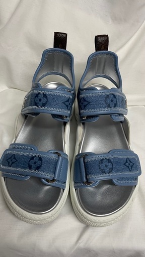 ルイヴィトン モノグラム アークライト ラインサンダル デニム 美品