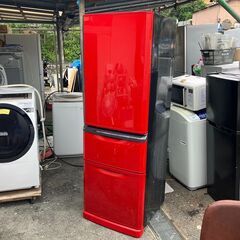【配送無料】三菱 冷凍冷蔵庫 370㍑ MR-C37EX カラー（レッド系）日時指定可能♬