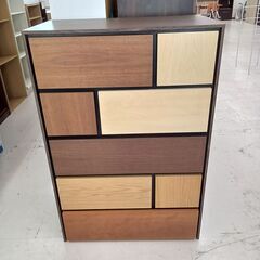 ☆ジモティ割あり☆ チェスト ダークブラウン W79.3×D44×H117.5