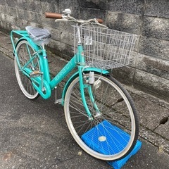 【26インチ自転車】美品❗️使用少ない❗️変速なし　サドル新品❗️若林自転車　浜大津店　SALE中❗️