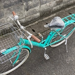 【26インチ自転車】美品❗️使用少ない❗️変速なし　サドル新品❗️若林自転車　浜大津店　SALE中❗️