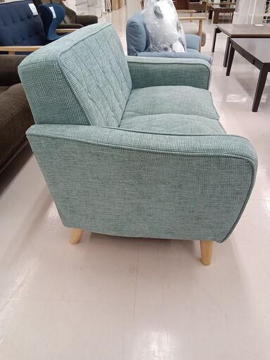☆ジモティ割あり☆ ソファー グリーン W120.5×D72.5×H73 クリーニング