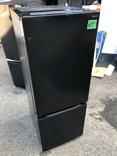 ノンフロン冷凍冷蔵庫 YRZ-F15LK 156L REFAGE YRZ-F15LK 2ドア冷蔵庫 156L 右開き ブラック | ヤマダウェブコム