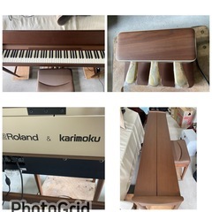 お薦め品‼️美品‼️木製鍵盤‼️ローランド&karimokuコラボ電子ピアノkiyola KF-10 2019年