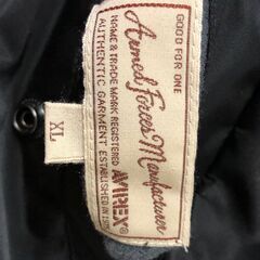 AVIREX 美品 メンズ XL.LLブラック 黒色 MA-1 フライトジャケット 6182234 US.AIR FORCE ミリタリー・ジャンパー・ブルゾン・大きいサイズ【糸島市内 送料無料】 1031-1