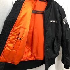 AVIREX 美品 メンズ XL.LLブラック 黒色 MA-1 フライトジャケット 6182234 US.AIR FORCE ミリタリー・ジャンパー・ブルゾン・大きいサイズ【糸島市内 送料無料】 1031-1