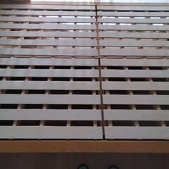 無印良品 木製ベッドフレーム・オーク材・セミダブル・引出し収納付