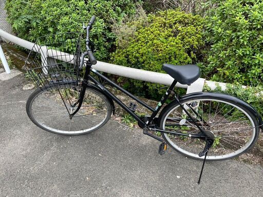 リサイクルショップどりーむ鹿大前店】No1752 自転車 黒色 ママチャリ リサイクルショップどりーむ鹿大前店】No1752 自転車 黒色 ママチャリ