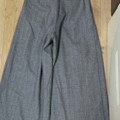 HELIOPOLE エリオポール タックワイドパンツ パンツ ロング グレー 秋