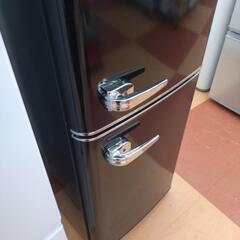 ★ジモティー割引有★ オーヤマ 2ドア冷蔵庫 130L PRP-142D-B 2021年製 中古品 