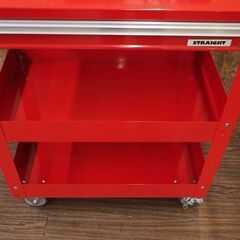 STRAIGHT ストレート ツールワゴン 引き出し付  3段 キャスター付 耐荷重150kg