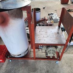 廃油、廃棄タイヤストーブ製作