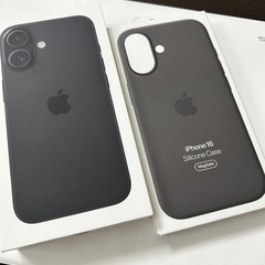 iphone16 128GB ブラック　 純正ケース付き