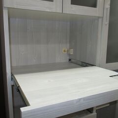 R076 共和産業 一体型 おしゃれ キッチンボード、キッチン収納、幅85cm 
