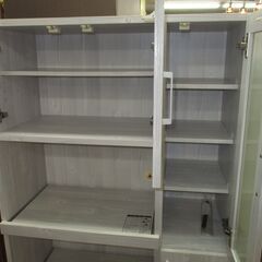 R076 共和産業 一体型 おしゃれ キッチンボード、キッチン収納、幅85cm