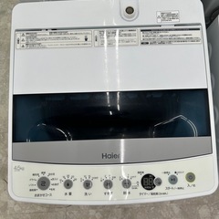 お持ち帰り大特価•家電6ヶ月保証】Haier 洗濯機 4.5kg JW-C45D