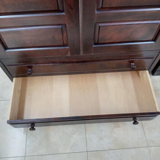 ☆ジモティ割あり☆ ワードロープ ダークブラウン H181.5×D59×W106.5