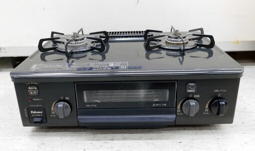 売約済！【恵庭】！美品！パロマ　ガステーブル　ガスコンロ　PA-S75B　2022年製　LPガス　つまみ式　水なし片面焼きグリル　中古品　PayPay支払いOK！