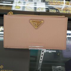 PRADA カードケース 1MC079 ピンクベージュxゴールド IKD-735
