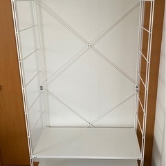 【世田谷区　引き取りのみ】無印スチールユニットシェルフワードローブセット 世田谷区 引き取りのみ】無印スチールユニットシェルフワード