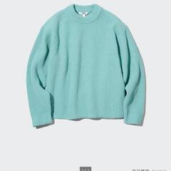 UNIQLO ウォッシャブルソフトニットクルーセーター M ミント