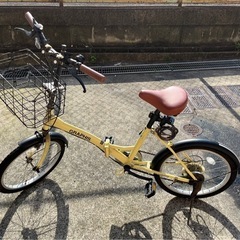 J301☆サビキズ有り☆折りたたみ自転車☆GRAPHIS☆6段変速(