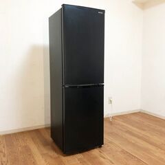 アイリスオーヤマ冷凍冷蔵庫IRSE-16A-B右開き2ドア162L 静音・省エネ 