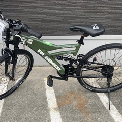 ありがとうございました！ハマー マウンテンバイク グリーン 変速付 26インチ