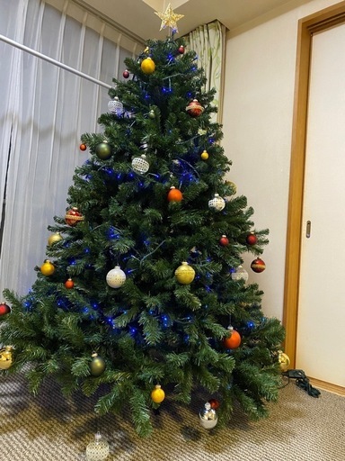 【装飾電飾込み】クリスマスツリー　180センチ