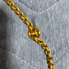 セリーヌマカダムネックレスゴールド 