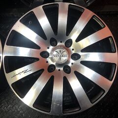 VENERDI 社外ホイール 18インチ 4本 7J6HPCD139.7+38 ブラポリ ハイエース等　(VHP097) VENERDI 社外ホイール 18インチ 4本 7J6HPCD139.7+38 ブラポリ