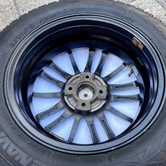 ◆15インチ 4本セット スタッドレスタイヤ 175/65R15 アイスナビ6 社外アルミホイール 4穴 フィット シャトル フリード アクア ヤリス 等に